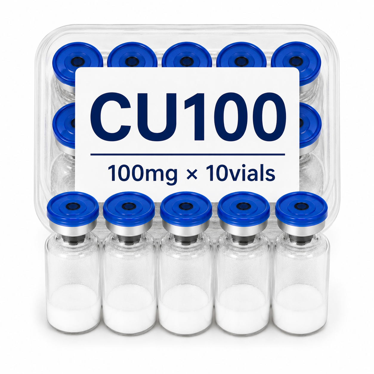 CU100（GHK-Cu (Copper Peptide)）100mg×10vials image 1
