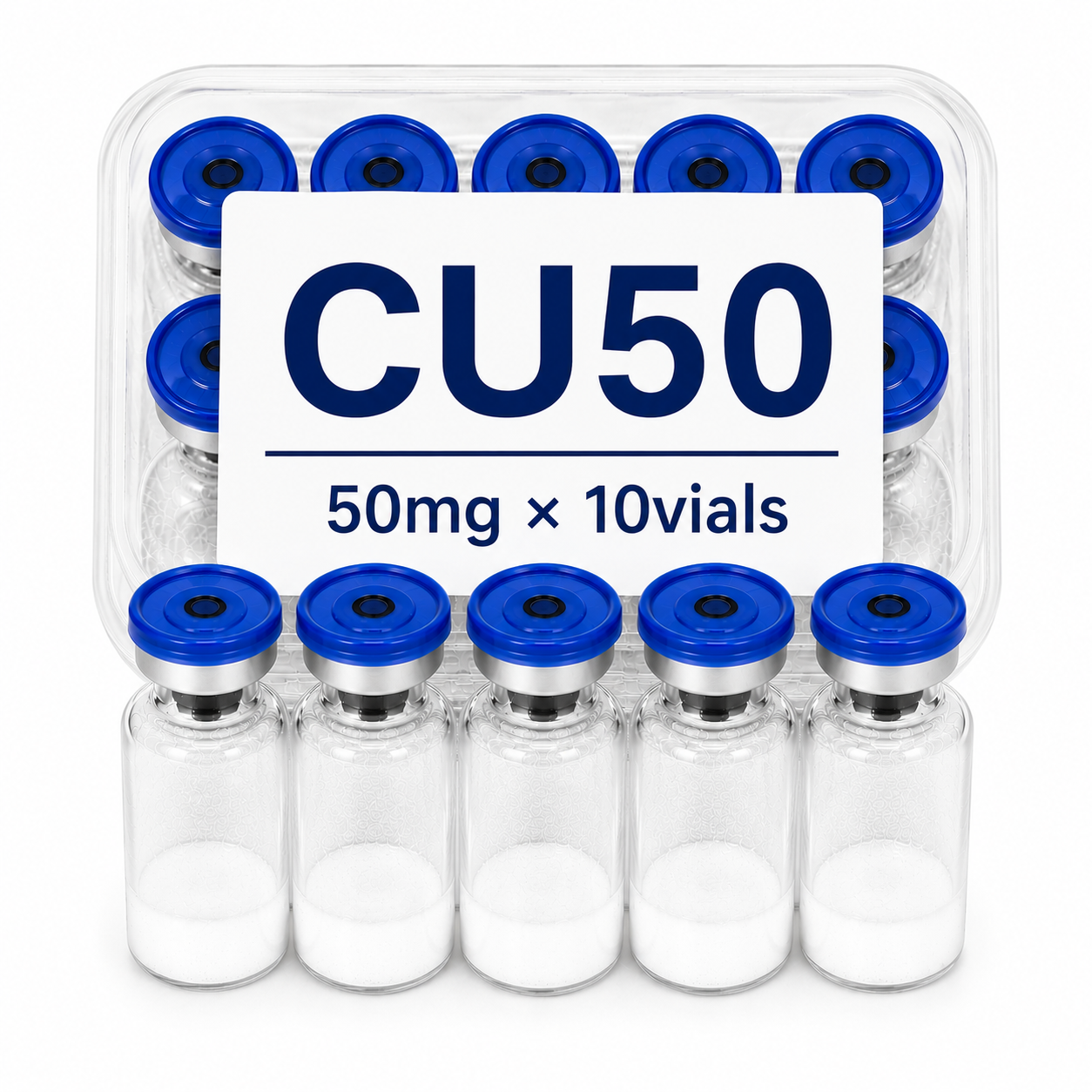 CU50（GHK-Cu (Copper Peptide)）50mg×10vials image 1