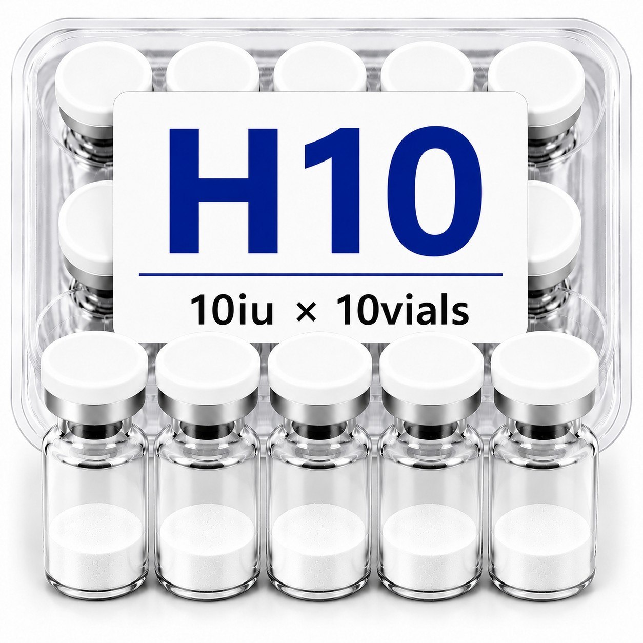H10（HGH 191AA (Somatropin)）10iu×10vials image 1