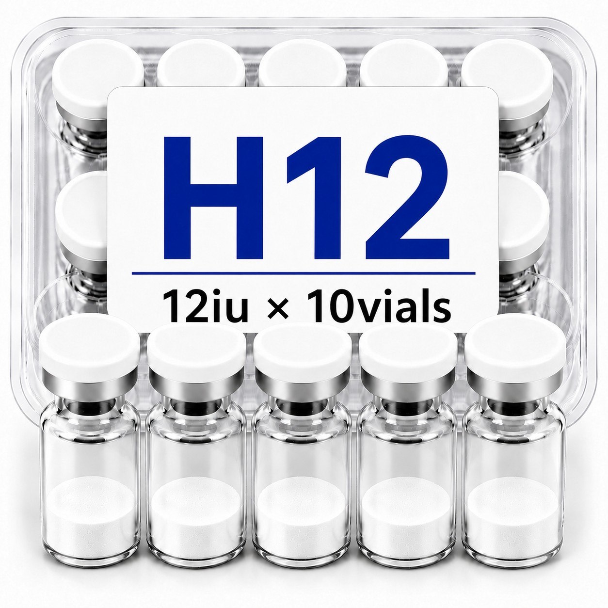 H12 (HGH 191AA (Somatropin)) 12iu×10vials image 1