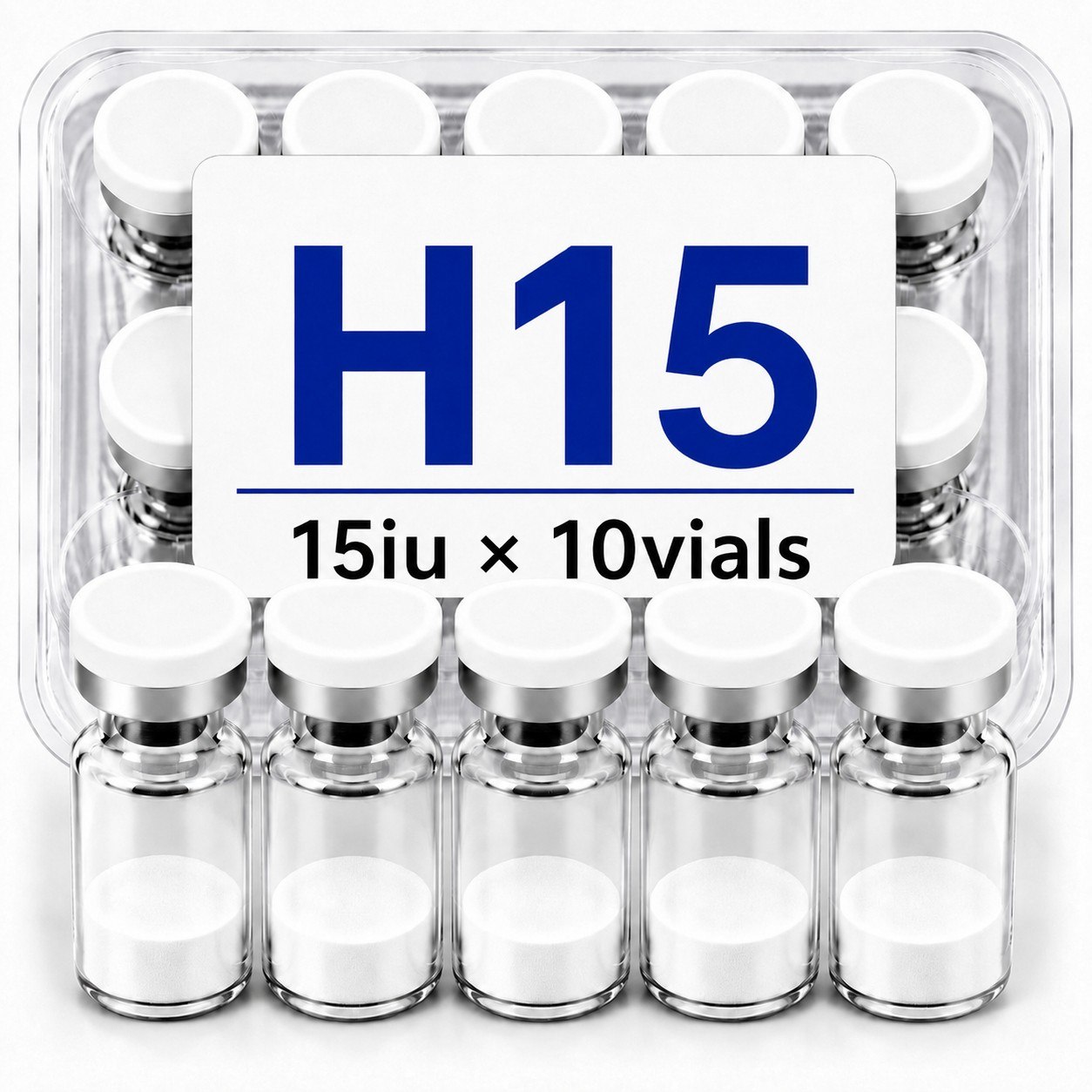 H15 (HGH 191AA (Somatropin)) 15iu×10vials image 1