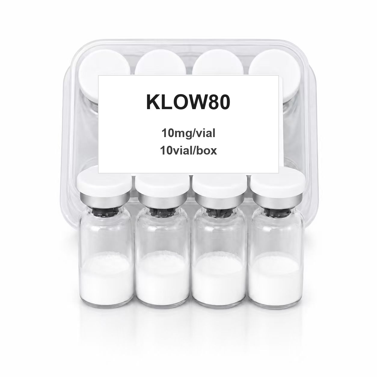 KLOW80--(BPC157 10mg+GHK-CU50mg+TB500 10mg+kpv10mg) KLV Blend 80mg×10vials